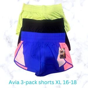3 pairs of Avia running shorts - XL (16-18)
